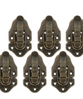 Super Cool 6-Piece Duckbill Hasp Locks With Toggle Buckles For Tool Storage Boxes And Wood Chests Featuring Durable Cold Rolled Steel Build.