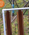1 Inch PVC Pipe Furniture Grade Schedule 40 White 40 Inch Length 10 Pack for DIY Home Garden Greenhouse Farm and Workshop Projects UV Resistant Durable Outdoor Use Versatile Construction used as a fence support outdoors