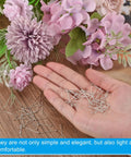 Silver Plated Ball Head Pins Set 200 Pcs 24 Gauge 20mm Jewelry Making Pins For Earrings Necklaces Bracelets Beads Beading DIY Craft Supplies For Jewelry Making Bead Stringing Wire Wrapping And Craft Projects, held in hand