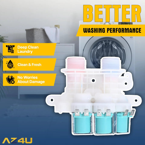 Washer Water Inlet Valve Replacement For Maytag Kenmore Top Load Washers 120V 60Hz Direct Fit Easy Install Aftermarket