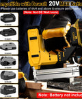 Premium 18 Gauge Cordless Brad Nailer Battery Powered Nail Gun for Woodworking trims with battery compatibility details.