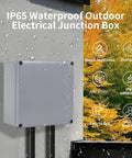 IP65 Weatherproof 8 By 8 By 4 Inches ABS Junction Box Outdoor Electrical Enclosure Dustproof Waterproof Conduit Box on wall