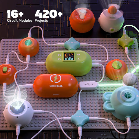 Hands On STEM Electronics Exploration Kit With Over 420 Projects And 35 Circuit Parts A Kid Friendly Totally Fun Learning Toy
