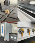 Beefy Heavy Duty Tank Grade CNC Wood Router 1325 4x8 control knobs, cutting tool, and precision components for woodworking