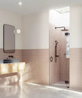 Frameless Shower Door Hinge With Enduroshield Glass Coating For 78 Inch Wide Doors 31.75 Inch Glass Polished Brass Finish Heavy Duty Hardware For A Slick Look And Smooth Swing, black hinge on glass shower door
