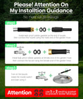Installation guide for Stainless Steel Garden Hose 3 Ft Connector, show steps with images of hose, gaskets, faucet, and nozzle.