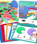 Fraction Tiles And Circles Set For Homeroom Math Mastery With Fraction Manipulatives For 4th Grade Students Fractions Games Algebra