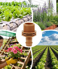 PVC To Drip Irrigation Adapter Three Quarter Inch Male Pipe Thread To One Half Inch Barbed Coupling For Drip Line And Threaded Hose Fittings Pack Of Ten Easy Install for garden irrigation