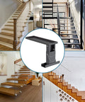 Sturdy Ladder Extender And Stabilizer For Stair Work, Adjustable 12.25 To 19.7 Inch Height, shown with various stair types