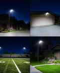 Ridiculously Bright Solar Street Light With 150000 Lumens, 180 LEDs, 18000mAh Battery, outdoor lighting examples