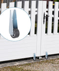 Gate Wheels For Wooden Gates Replacement Set Of 2 Caster Wheels With Anti Friction Rubber Rolling Pulley Directional Wheel For Outdoor Garden Gates Fence Cabinets Furniture Tables And Sofas installed on white fence gate