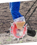 Manual Seeder And Fertilizer Spreader Tool For Lawn Care No Back Bending Ergonomic Hand Push Garden Roller With Seed And Fertilizer In One