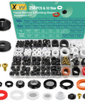 258 Piece Faucet And Plumbing Rubber Washer Kit in 32 Sizes for garden hose valves spigots adapters outdoor faucets repair