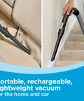 Dustbuster Flex Cordless Handheld Vacuum For Home Pet And Car Cleaning, 20V Max Battery cleaning stairs and car seat