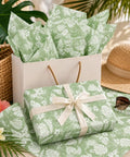 Sage Green Monstera Tissue Paper 50 Sheets 20x14 Inches Easy To Use Dope Gift Wrapping And Party Decor Tropical Plant Theme Gift