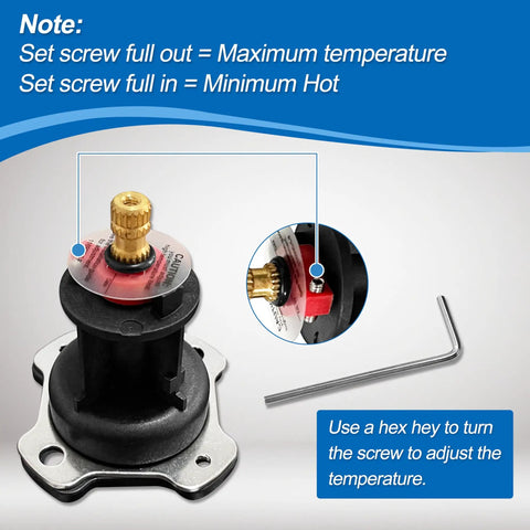 Mixer Cap And Pressure Balancing Unit Kit For Shower Valves K304 And K11748 Includes GP800820 Cartridge And GP77759 Cap Black Finish