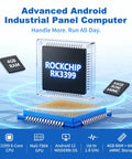 15 Point 6 Inch All In One Industrial Panel PC Android 12 Fanless Rig Featuring Rock Solid RK3399 Chipset with 4GB RAM and 64GB Storage