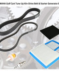 All In One Golf Cart Tune Up Kit With Starter Generator Belt And Drive Belt For Yamaha G16 G19 G22 1996 And Up with filters