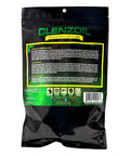 Back of packaging for One Step Bore Stix Pre Saturated Gun Cleaning Swabs For Pistols Caliber Specific 22 Cal 9MM 40 Cal 45 Cal And Thirty Eight Caliber Quick Clean Lubricate And Protect In One Pass.