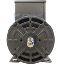 Front view of Single Phase 5 HP 230V Electric Motor With 56H Frame And 5/8 Inch Shaft Delivers 3600 RPM For Shop Use Industrial Equipment