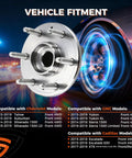 4WD Front Wheel Bearing And Hub Assembly With ABS For Silverado 1500 Tahoe Suburban Sierra Yukon XL Escalade And Escalade ESV Six Lug Compatibility 2014 To 2020 installed