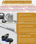 Image of Bull Gauge Portable 110V 2 In 1 Hydraulic Line Boring And Welding Combo with control box, welding bar and copper motor.