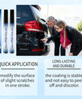 On The Go Car Scratch Remover Pen Kit For Any Color Vehicle, Waterproof Touch Up Pen, applying to car bumper