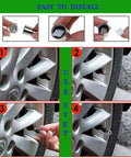 Installation process of LED Bike Wheel Lights Valve Caps Set Multicolor Waterproof Spoke Reflectors for Bicycles Motorcycles and Cars