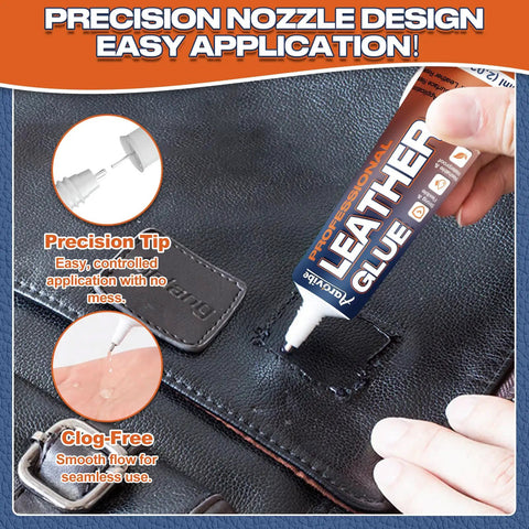 Applying leather glue that delivers a strong flexible bond for shoes jackets handbags sofas car seats and more, 60ml waterproof adhesive