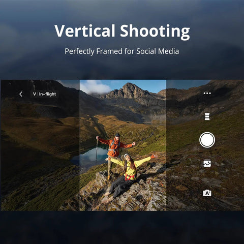 Vertical shooting with Ultra Lightweight Drone Under 249g With 4K Video And 8K Photos 3 Axis Gimbal 10 Km Transmission AI Track.