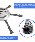 Close-up of 6 Inch Steel Wire Weed Trimmer Head Replacement For Electric Cordless String Trimmers, showing metal wires.