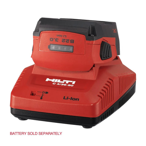C 4 36 90 Battery Charger For 18 To 36 Volt Lithium Ion Packs With Electronic Charging Control Cordless Power Care Compact Red Charger That Works With All 18 36 Volt Pack Batteries Dimensions 6.7 By 4.8 By 2.8 Inches shown