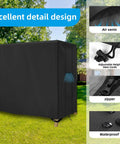 Tough As Nails 600D Oxford Hammock Glider Cover For 2 To 3 Seater Outdoor Swing Canopy With UV Protection windproof waterproof