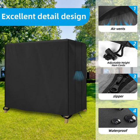 Tough As Nails 600D Oxford Hammock Glider Cover For 2 To 3 Seater Outdoor Swing Canopy With UV Protection windproof waterproof
