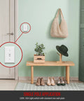 Toggle Light Switch Bundle, Single Pole 15 Amp 120-277 Volt, installed in residential setting, white, UL Listed, 10 Pack