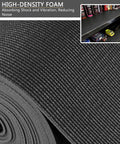 Thickened Foam Toolbox Liner Mat For Tool Boxes And Workbenches, Heavy Duty Cushioned Pad To Protect Tools And Surfaces, Black, 16 By 6 Inches