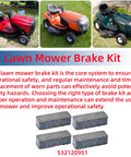 Replacement Lawn Mower Brake Pad Kit Heavy Duty 4 Pack Fits Craftsman Poulan AYP John Deere Husqvarna 532120951 image