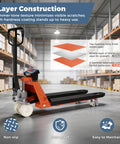 Pallet Jack Scale With Digital Indicator For Warehouse Use 4400 Lb Capacity With 1 Lb Readout, 54 Inch By 27 Inch Fork Size