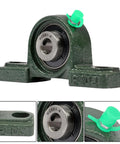 UCP201-8 Pillow Block Bearing Set 6 Pack Self Aligning With Spherical Outer Ring Pre Lubricated for Easy Install and Operation