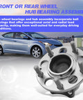 Beefed Up Rear Wheel Hub Bearing Assembly For Elantra 2011 2012 2013 2014 2015 2016 2017 2018 Elantra Coupe Elantra GT Veloster Forte Forte Koup Forte5 Replacement Part 527103X000 FWD Only