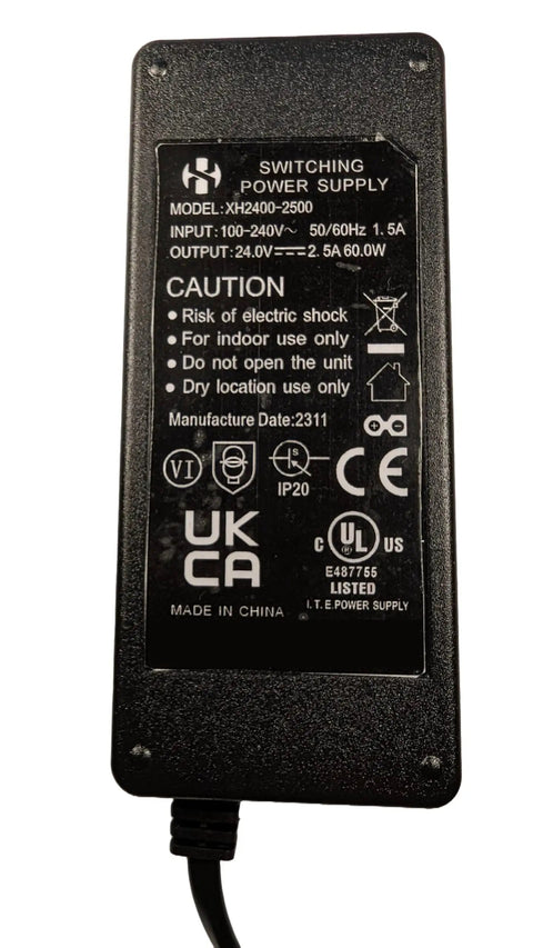 Genuine OEM 24V AC Adapter For Shiatsu Foot Massager Deep Kneading Machine 9486098094 Power Cord AC DC Charger Supply UL Listed Replacement For Cloud Massage XH2400-2500 Plug-And-Play Ready.