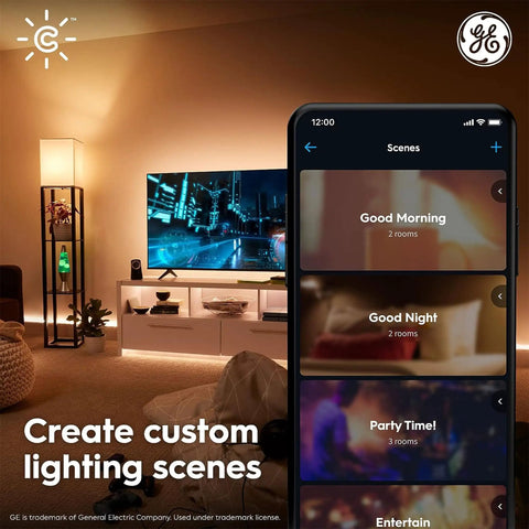 A19 Smart LED Light Bulbs Soft White Dimmable 60W Equivalent, Bluetooth and WiFi, control app, living room ambiance