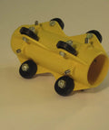 Roller Sewer Camera Skid For 4 To 6 Inch Lines Video Inspection Accessory With Eight 1 Inch Wheels, yellow plastic body