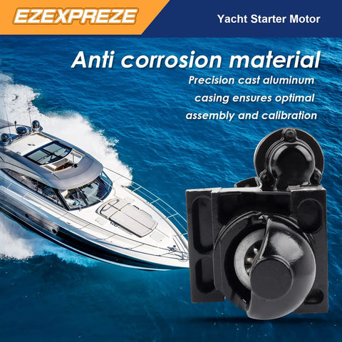 Mercruiser Volvo Penta Marine Starter Replacement For 4.3L 5.0L 5.7L 6.2L 7.4L 8.1L 8.2L V6 V8 Engines with boat