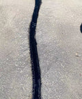 Real Beefy Rubberized Asphalt Crack Sealer Tape, 3 Mm Thick Premium Roll 3 Inches By 65 Feet applied on asphalt crack