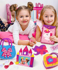 Kids Sewing Kit For Beginners 6 Easy DIY Felt Crafts For Girls Aged 4 5 6 7 8 with unicorn bag and purse, felt projects