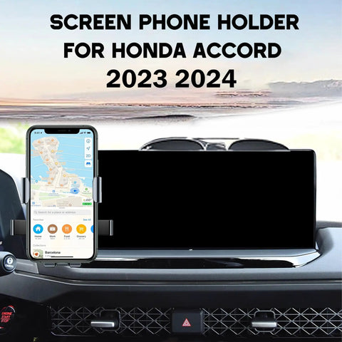 Honda Accord 12.3 Inch Screen Car Phone Holder Mount For 2023 2024 2025 2026 Models With 360 Degree Rotation installed view