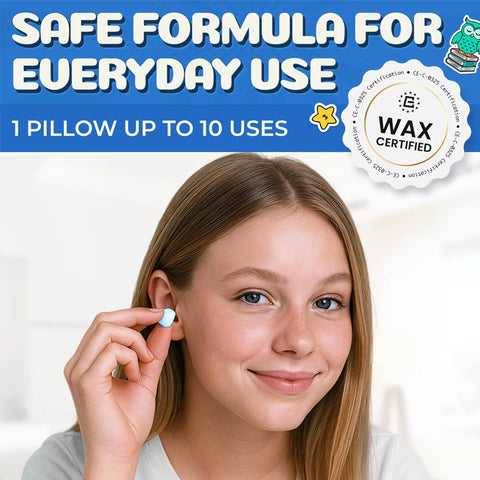 Person using Super Soft Silicone Ear Plugs Pack Of 20 Perfect For Swimming And Sleeping Kids Or Adults With Tiny Ears Super Comfy