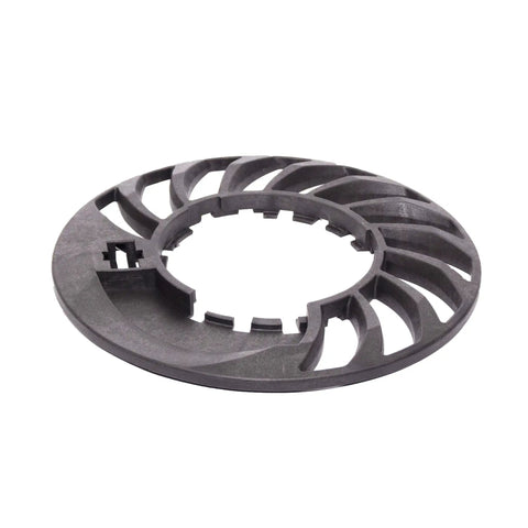 Rotor part of HydraPump Smart Flex Submersible Water Pump With HydraDetect Auto Operation Technology, black plastic, top view.