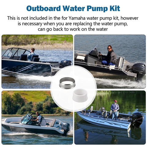 Outboard Water Pump Drive Shaft Collar And Spacer Replacement Kit 61A-45527-00-00 61A-45538-00-00 with boats on water
